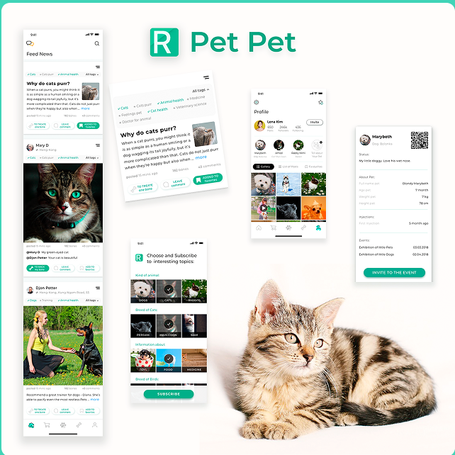 Pet Pet social screens